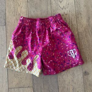 Baseball Lifestyle 101 Strawberry Pink Ice Cream Shorts Medium
